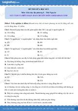 Đề thi giữa kì 2 GDĐP 8 Thái Nguyên - Đề 1
